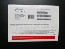 Microsoft Windows 10 Pro 64Bit DVD Genuine License Key Sealed-ships next day