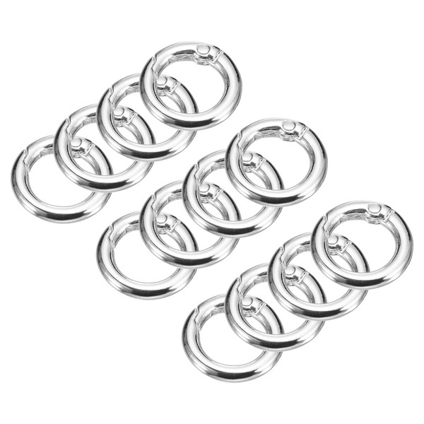 "Runde O-Ringe Mit Feder, 20 StüCk, 0,75\" Od Schnappschnallen-Clips, Silberfarben"-image