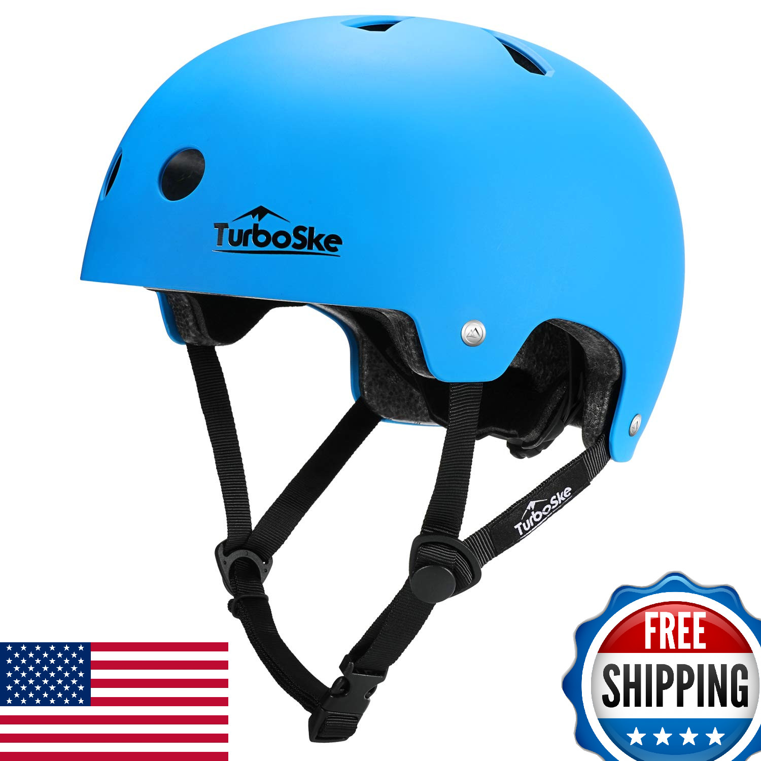 TurboSke Skateboard Helmet, BMX Helmet, Multi-Sport Helmet, 