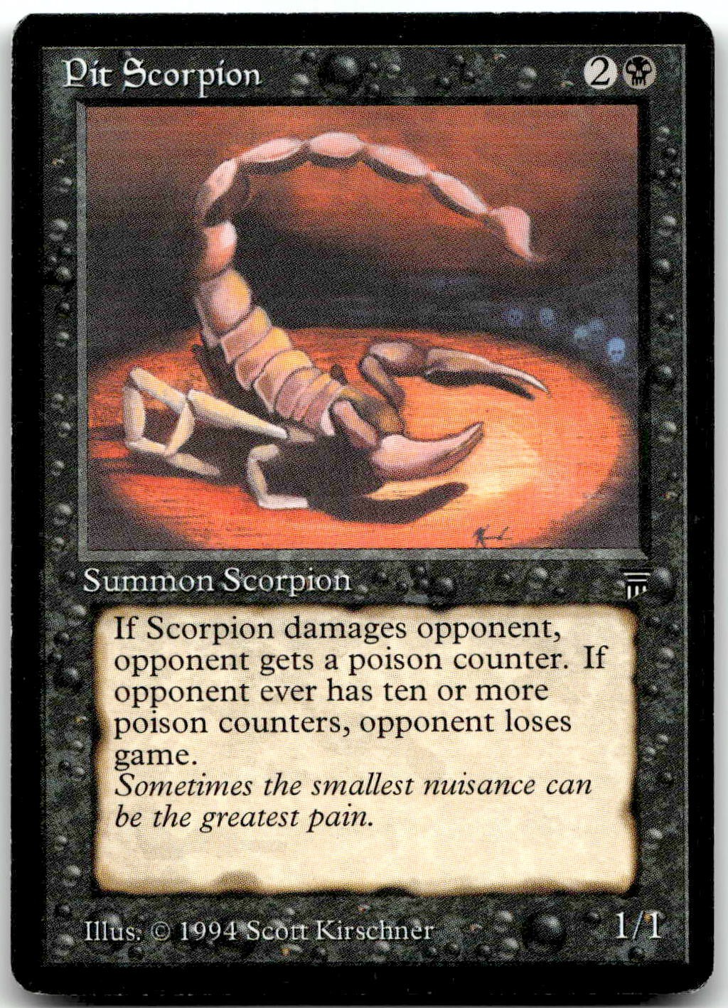 MTG Pit Scorpion Legends LEG #114 common LP $SALE$!