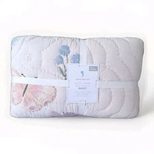 Pottery Barn Kids Wildflower Butterfly Quilt Full/Queen Garden Butterflies 