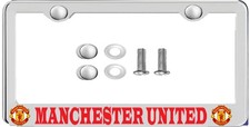 License Plate Stainless Steel Chrome Plated Viyl Lettering For Manchester United