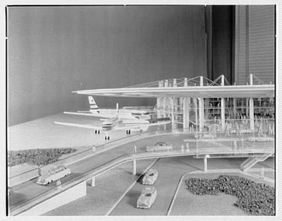 Long Island City New York 1957 Pan American Airlines Model VI Airport Model