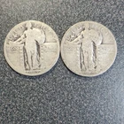 1927 & 1926 Standing Liberty Quarter Silver 25C Lot of 2 Coins #437