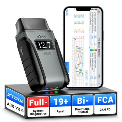 XTOOL A30D V2.0 Bidirectional OBD2 Scanner All System Diagnostic Tool Code Read