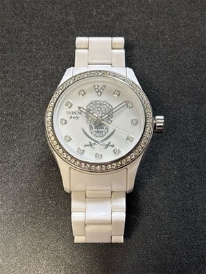 VABENE Italy Skull Quartz Watch White