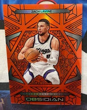 2024-25 Panini Obsidian Basketball #35 Zach LaVine Orange Flood 075/125 (JR)