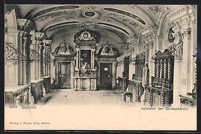 Salem, Sakristei der Klosterkirche, Ansichtskarte 