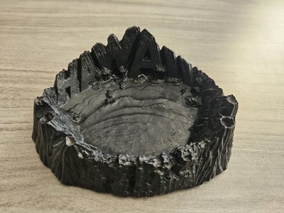 Coco Joes Volcanoes Black Lava Beach 7'' Hawaiian Ashtray Hawaii Souvenir Tiki