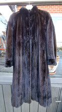 Real Vintage mink coat Grosvenor at Harrods dark brown mink fur coat