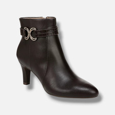 LifeStride Womens Brown Guild 2 High Heeled Boots Shoes Size 8.5M