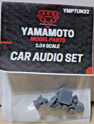 1:24 Car Audio Set Receiver Spealer Yamamoto Model Parts Tun32(E)