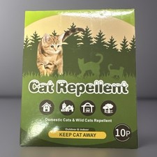 10 Pack Long-Lasting Cat Deterrent Balls with Natural Oils - Outdoor Indoor