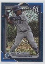 2024 Bowman Chrome Prospects Blue Shimmer Refractor Brandon Mayea Brando 03j5