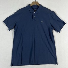 Vineyard Vines Mens Polo Shirt Large Classic Fit Blue Short Sleeve Cotton