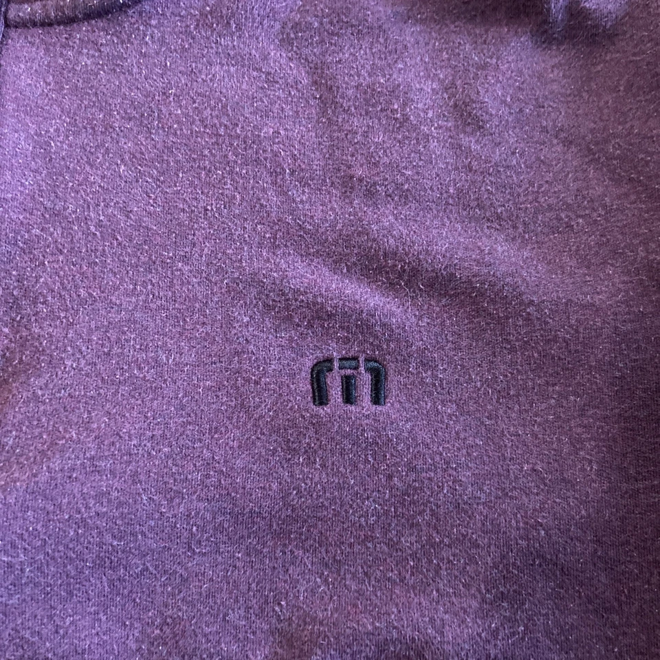 Suéter polar Travis Matthew Cloud con cremallera de cuarto para hombre grande vino golf Foto 2 de 4