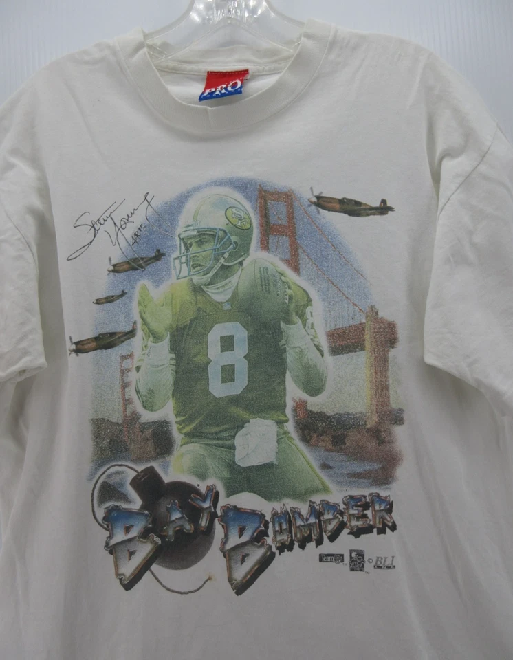 Camisa DE COLECCIÓN Steve Young San Francisco 49ers Hombres Mediana Dan Marino Años 90 Pro * Foto 2 de 4