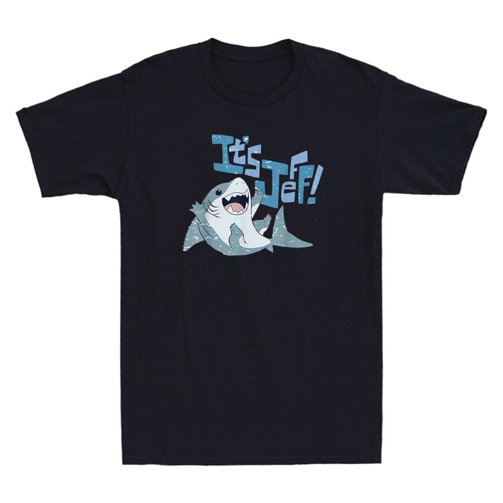 It's Jeff Funny Shark Graphic Humor Quote Vintage Men's Short Sleeve  T-Shirt Tee