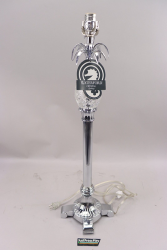 NWT Waterford Crystal Silver Chrome Buffet Hospitality Table Lamp Pineapple - 第 1/10 張圖片