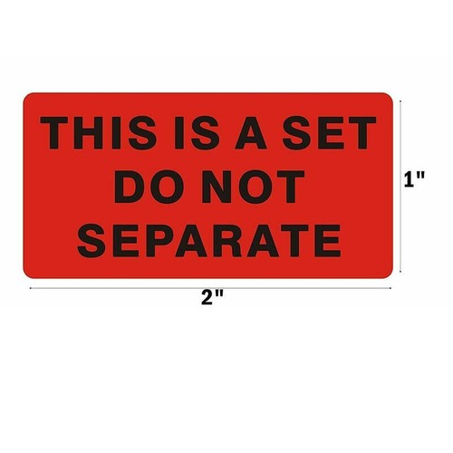 2 Rollos Etiquetas Embalaje ESTE ES UN JUEGO NO SEPARAR Advertencia Envío Advertencia Advertencia - Imagen 2 de 4