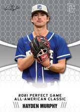 2021 Hayden Murphy Leaf Perfect Game Nike AA Classic Aflac Game-Day Rookie