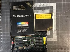 TSENG Labs EVA Graphics Adapter Vintage W/Floppy Disc LMP61J 