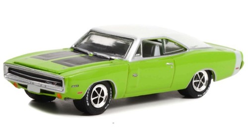 Cargador Dodge R/T - HEMI - 1970 - verde - luz verde 1:64 - Imagen 5 de 6