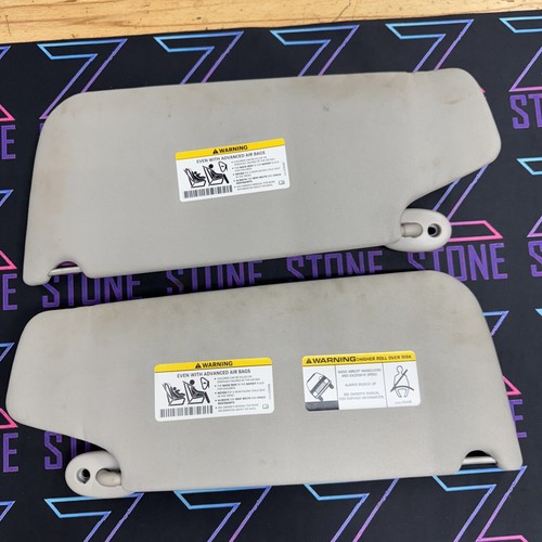 2006-2010 Jeep Commander XK Sun Visors Pair Grey Gray - Picture 5 of 10