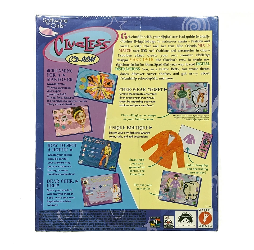 New 1997 Mattel Clueless PC MAC CD-ROM Software Computer Game - Image 2 of 4