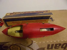 MYSTERY BOAT - GOBAR PRODUCTS - ANDERSON, INDIANA   AUG 1926  + BOX candle power