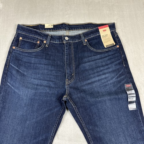Levi's 527 Slim Bootcut Men's Size 38x30 Jeans Dark Wash Mid Rise Stretch New - Picture 3 of 11