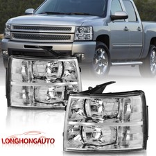 2pcs Headlights Assembly For 2007-2013 Chevy Silverado 1500 2500 3500 Front Lamp