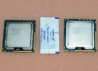 Matched Pair 2 x Intel Xeon L5520 2.26GHz Quad Core LGA 1366 CPU SLBFA Mac Pro