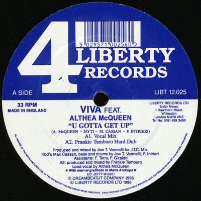 Viva Feat. Althea McQueen - U Gotta Get Up (12'') (Near Mint (NM or M-)) - 107396