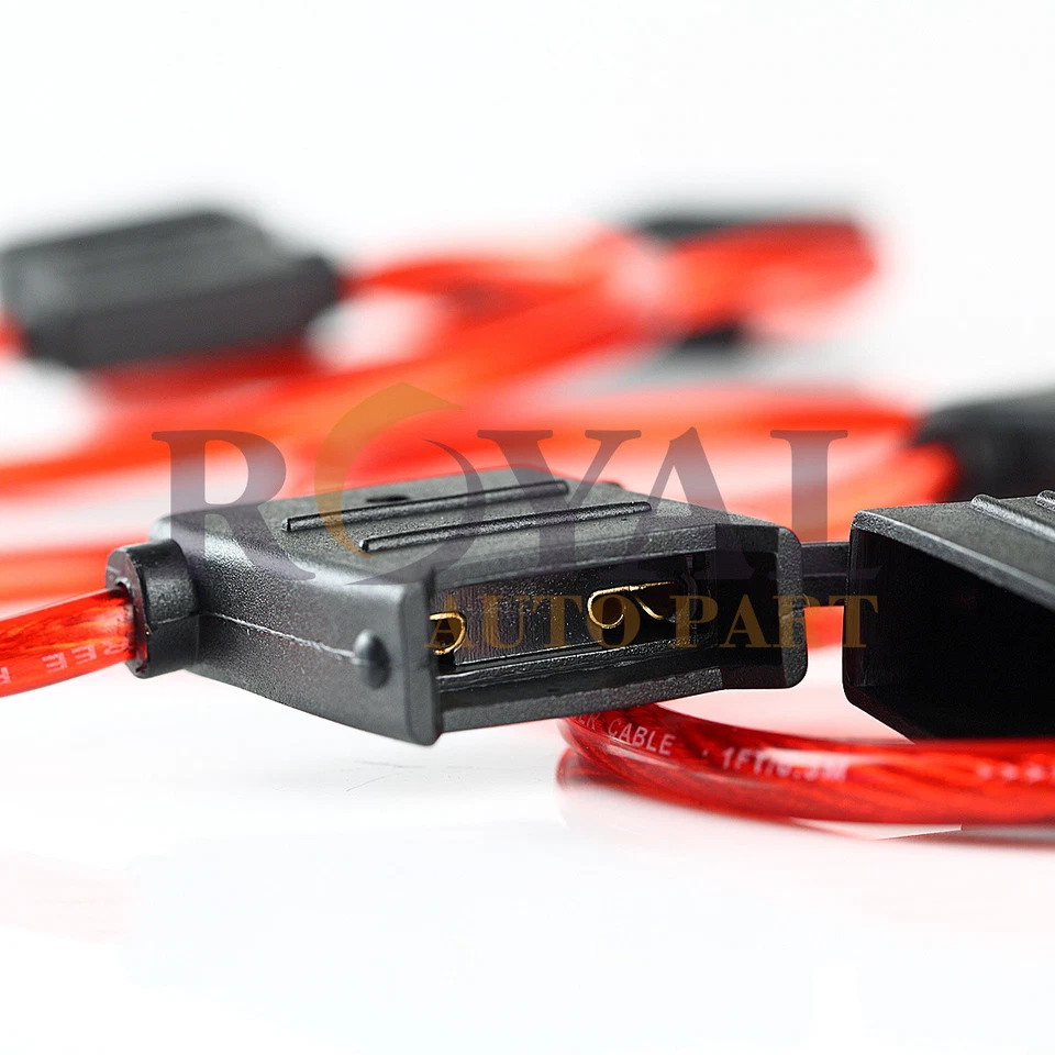 Suporte de fusível MAXI com tampa impermeável calibre 8 fio vermelho automotivo 12v - Imagem 3 de 3