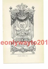 State Bed 1851, Book Illustration (Print), 1934