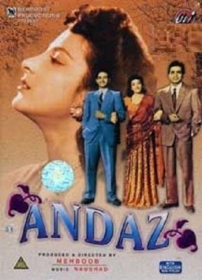 Andaz (Old) -dilip Kumar ,Raj Kapoor,Nargis-Bollywood Original Dvd-English Subs