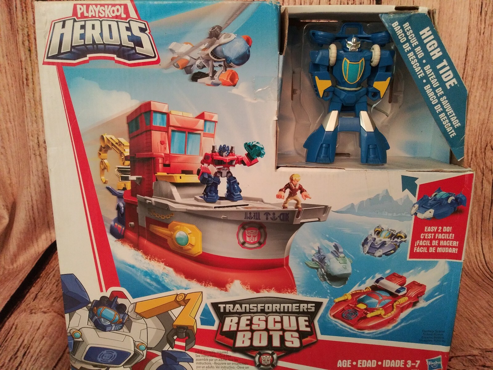 rescue bots heroes transformers rescue bots high tide rescue rig playset