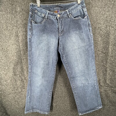 JAG Womens Jeans Sz 10 High Rise Straight Leg Pull On Stretch