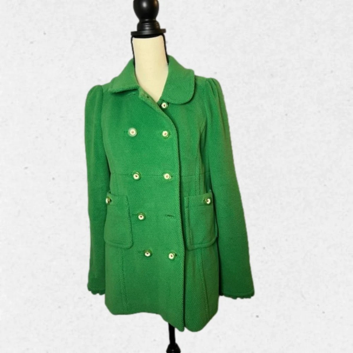 Pretty top green peacoat