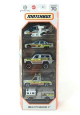 Matchbox 2023 70th Anniversary MBX City Drivers II 5-Pack VHTF