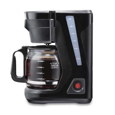 Proctor Silex Front Fill Compact 12 Cup Coffee Maker, Glass Carafe, Compatible