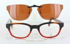 Custom Made for Warby Parker WEBB-48X20 Polarized Clip-On Sunglasses (Eyeglasses