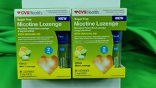 Lot of 2 SUGAR FREE Nicotine Lozenge 2mg Citrus Flavor 81 Lozenges -05/25