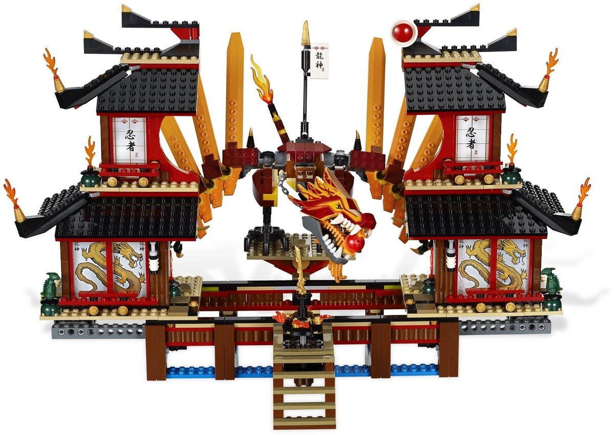 LEGO 2507 Ninjago Fire Temple Brand New Sealed Discontinued 2011