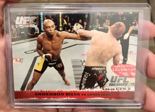 Anderson Silva, Chris Leben [Silver] #46 2009 Topps UFC Round 1 card