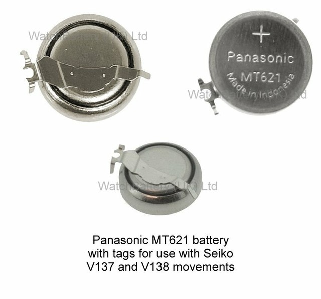 SEIKO Mt621 3026 24x Capacitor Watch Battery Solar V137 V138 for sale