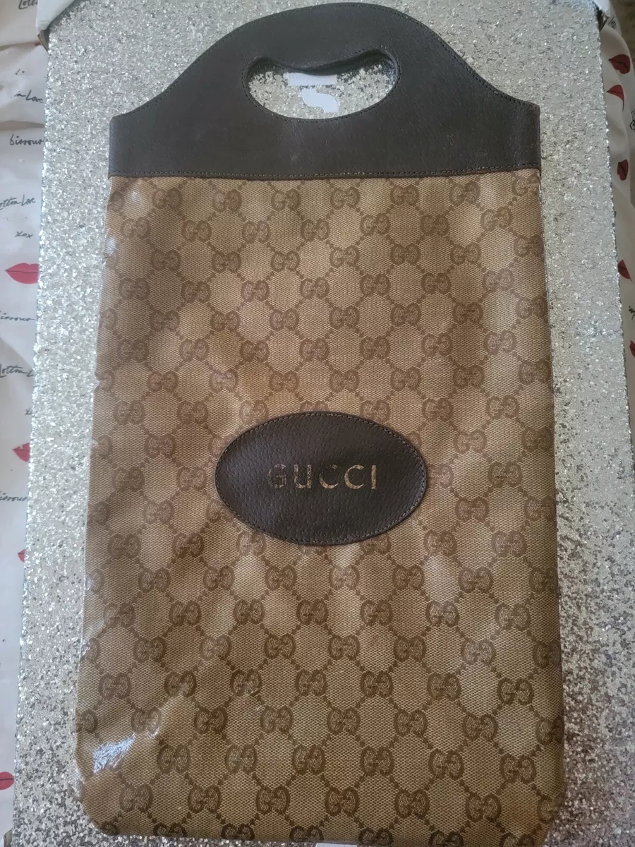 RARE Authentic Vintage Gucci Shopping Tote/Lunch Bag (Excellent Condition!)