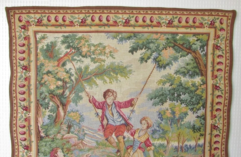 TAPISSERIE DE FRANCE MURALE / French Aubusson style wall tapestry - Photo 2/4