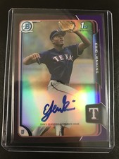 2015 Bowman Chrome Eric Jenkins Autograph Purple Refractor Auto /250